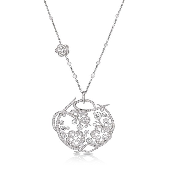 Boodles Blossom Posy Diamond Pendant