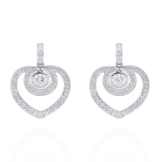 Boodles Sophie Platinum and Diamond Earrings