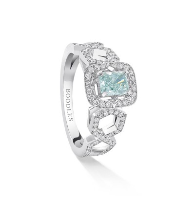 Boodles Mosaic Blue Diamond Ring