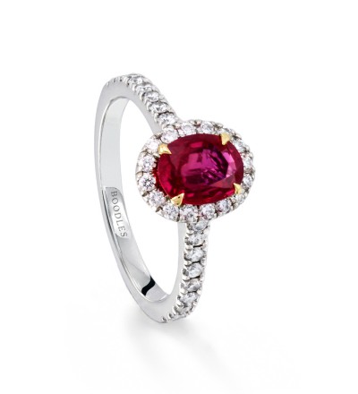 Boodles New Vintage Oval Ruby Ring