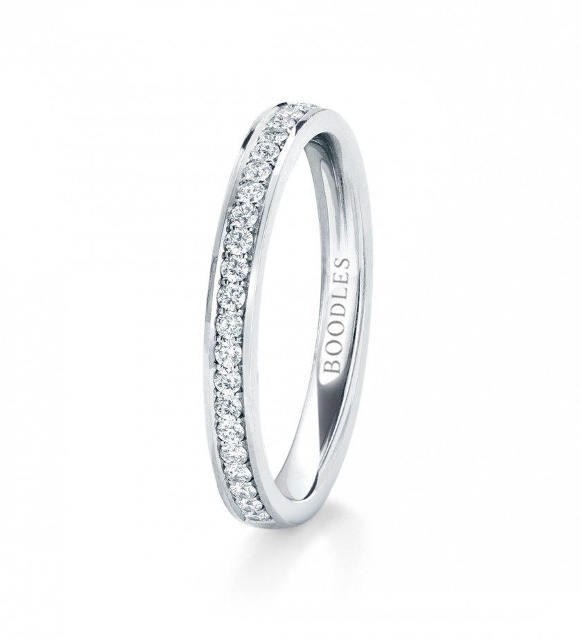 Boodles Harmony Half-Hoop Wedding Band
