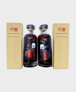 Karuizawa 29 years Bourbon and 30 years Sherry Geisha Labels