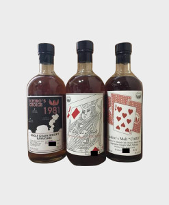 Ichiros Malt Kawasaki and Hanyu Card Series Bottle Set