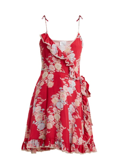 Athena Procopiou Heartbeats V Neck Floral Print Dress OnceOff