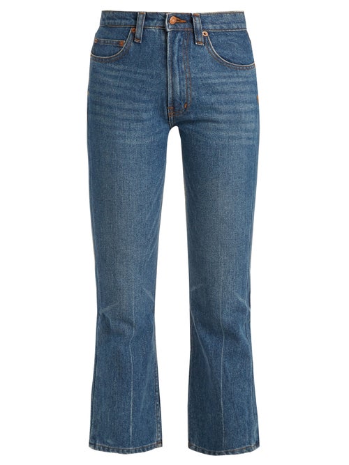 Bliss And Mischief  Cowboy Fit Bootcut Cropped Jeans OnceOff