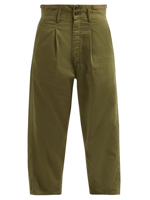 Chimala High Rise Cropped Cotton Chinos OnceOff