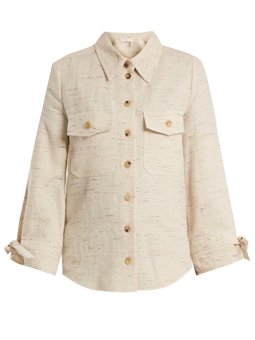 Chloé Flecked Cotton Blend Shirt OnceOff