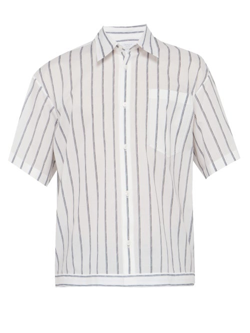 Deveaux Striped Cotton Shirt OnceOff