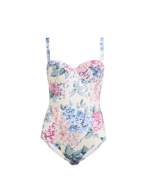 Ephemera Floral Print Balconette Swimsuit OnceOff