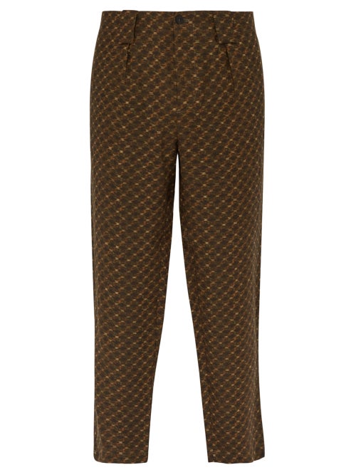 Etro Jacquard Linen Trousers OnceOff