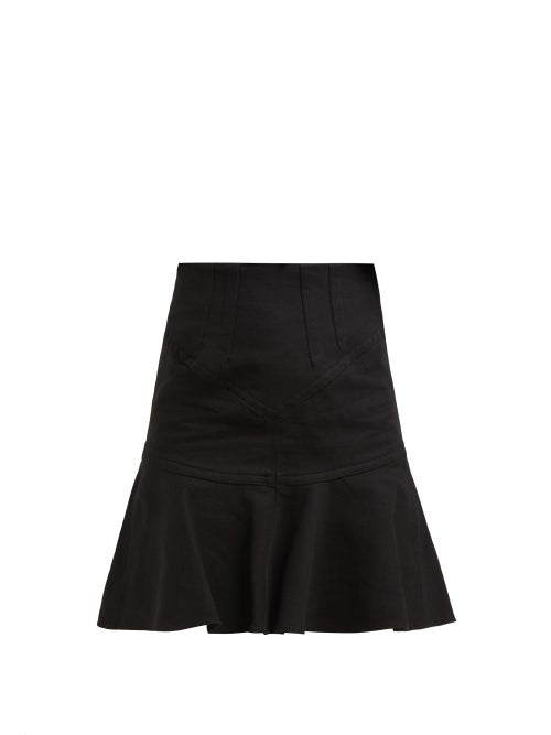 Isabel Marant Kelly Flared Cotton Blend Mini Skirt OnceOff