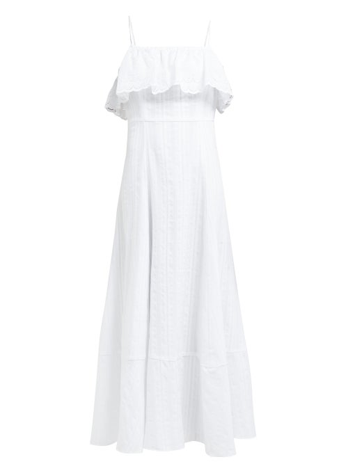 Loup Charmant Sintra Stripe Woven Cotton Dress OnceOff