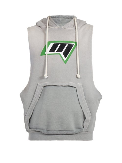 Maison Margiela  Logo Print Sleeveless Sweatshirt OnceOff