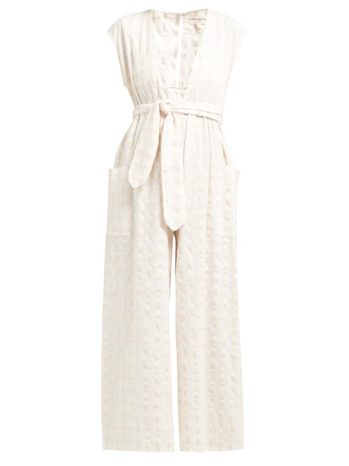 Mara Hoffman Whitney Cotton Gingham Jumpsuit OnceOff