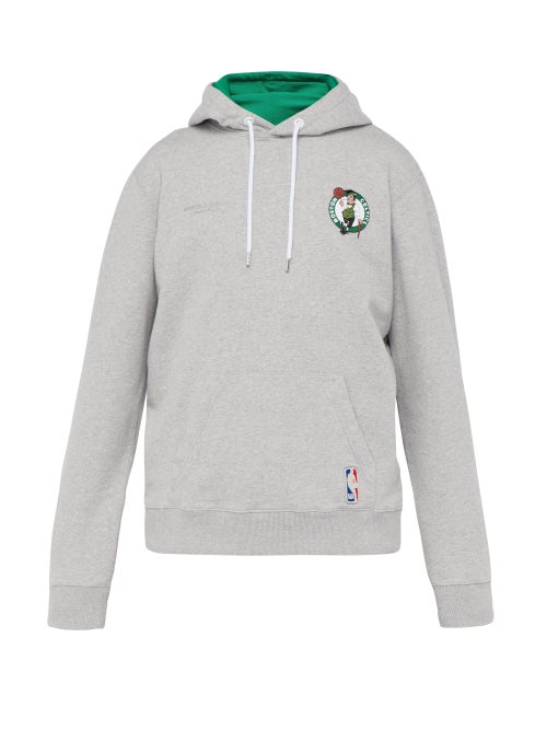 Marcelo Burlon Boston Celtics Appliqué Cotton Hooded Sweatshirt OnceOff