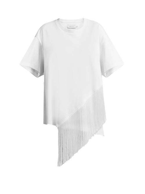 Marques'Almeida Fringed Jersey T Shirt OnceOff