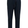 Marrakshi Life Relaxed Fit Striped Cotton Blend Trousers OnceOff