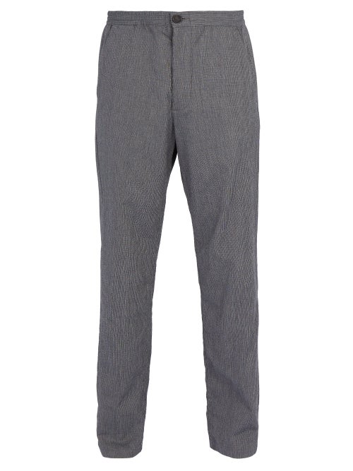 Oliver Spencer Straight Leg Cotton Blend Trousers OnceOff
