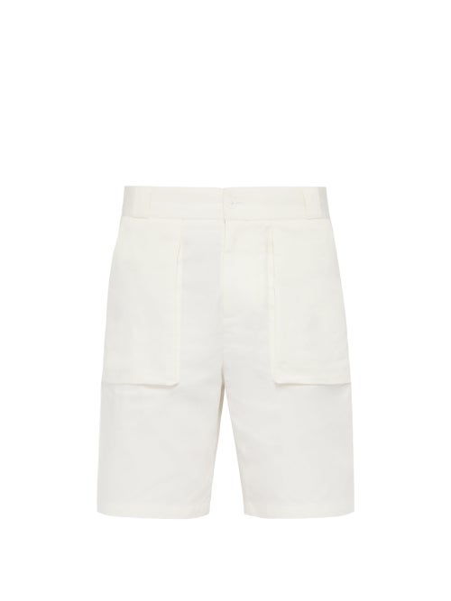 P. Johnson Mid Rise Cotton Patch Pocket Shorts OnceOff