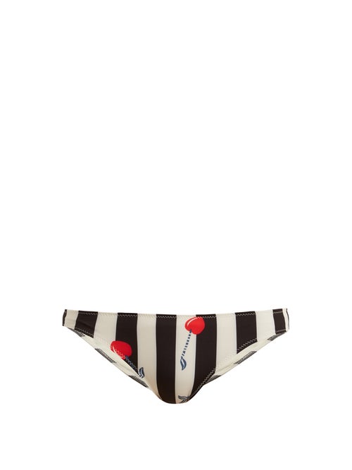 Solid & Striped The Elle Cherry Print Bikini Briefs OnceOff