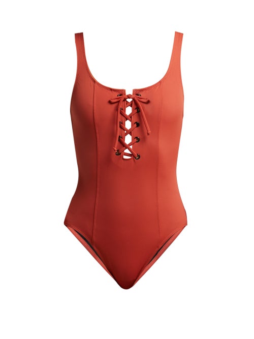 Solid & Striped The Sophia Lace Up Swimsuit OnceOff