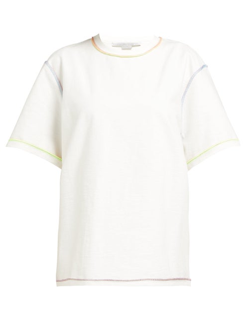 Stella Mccartney Rainbow Stitch Cotton T Shirt OnceOff