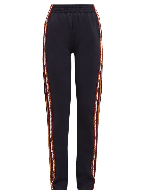 Wales Bonner Crochet Striped Technical Track Pants OnceOff