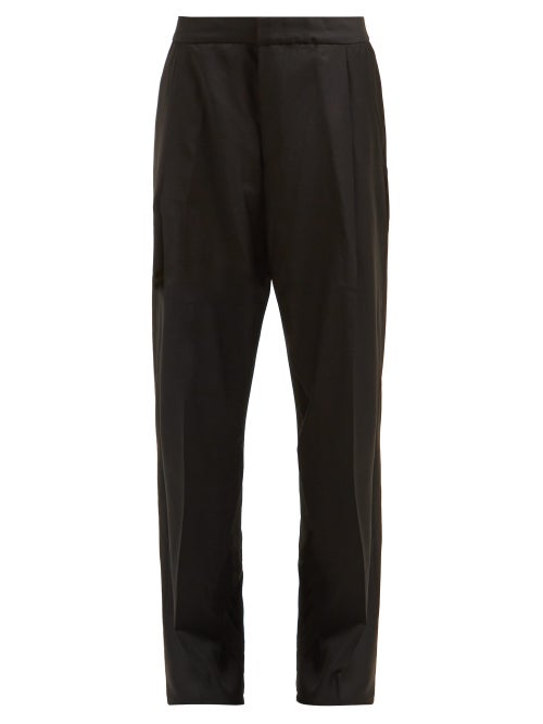 Wales Bonner Satin Panel Wool Twill Trousers OnceOff
