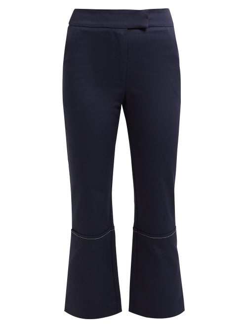 Zeus + Dione Aristo Cotton Blend Cropped Trousers OnceOff