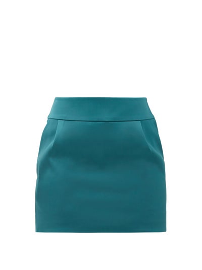 Alexandre Vauthier Pleated Satin Mini Skirt OnceOff