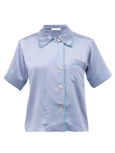 Araks  Shelby Piped Silk Pyjama Shirt OnceOff
